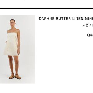 DISSH Daphne Butter Linen Mini Dress